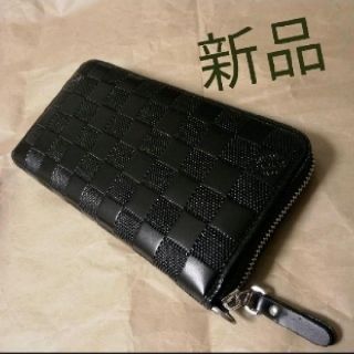 新品　在庫処分セール　学生メンズ　長財布　初めての長財布　ブロックチェック　財布(長財布)