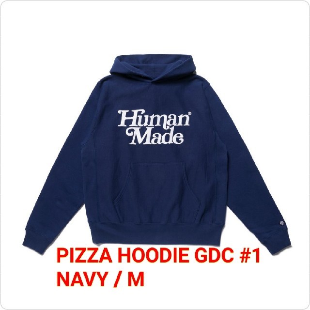 GDC(ジーディーシー)のGDC PIZZA HOODIE GDC #1 NAVY / M ④ メンズのトップス(パーカー)の商品写真