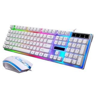 【ゲーミングキーボード・マウス 一式セット】ホワイト プログラマ(PC周辺機器)