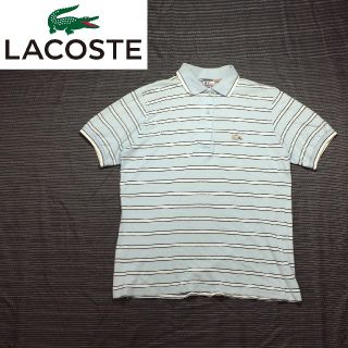 ラコステ(LACOSTE)のIZOD LACOSTE　ラコステ　半袖　ボーダー　ポロシャツ　レディース(ポロシャツ)