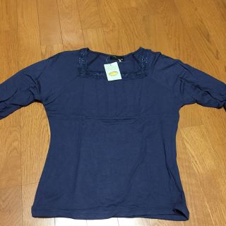 タルボット(TALBOTS)の新品タグ付きタルボット長袖女  紺(シャツ/ブラウス(長袖/七分))