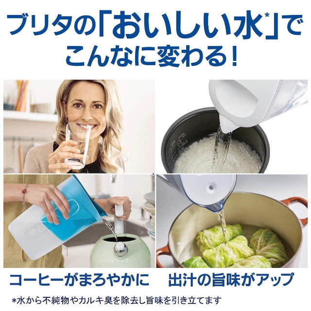 Britax(ブリタックス)のブリタ 浄水器 ポット 浄水部容量:1.0L インテリア/住まい/日用品のキッチン/食器(浄水機)の商品写真