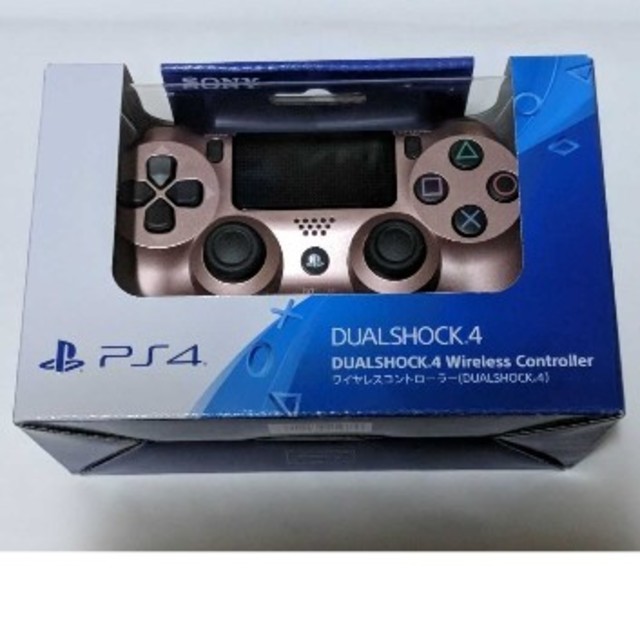 PlayStation4(プレイステーション4)のPS4ワイヤレスコントローラー DUALSHOCK4　　ローズ・ゴールド エンタメ/ホビーのゲームソフト/ゲーム機本体(その他)の商品写真