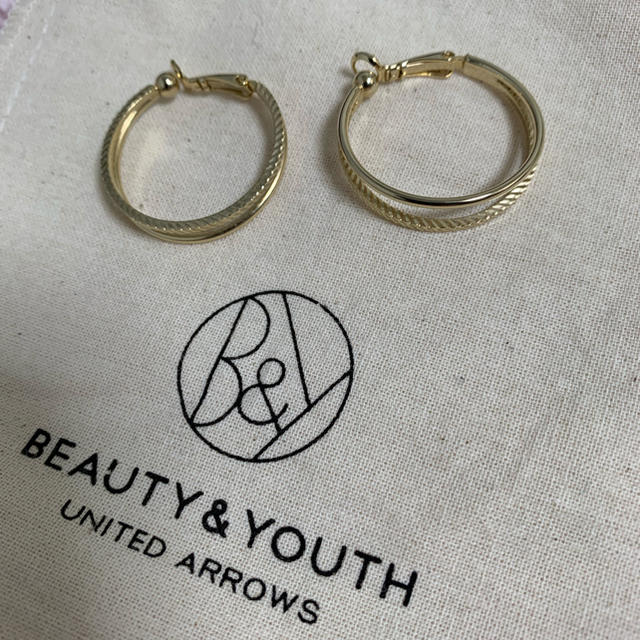 BEAUTY&YOUTH UNITED ARROWS(ビューティアンドユースユナイテッドアローズ)の【ur様専用】BY ダブルライン フープイヤリング レディースのアクセサリー(イヤリング)の商品写真