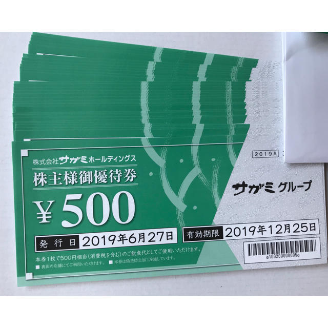 サガミホールディングス 株主優待券 15000円分 - www.adjm.in