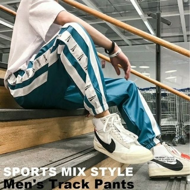 【ターコイズブルー/XLサイズ】男女兼用 ユニセックス スポーツMIX 

 メンズのパンツ(その他)の商品写真
