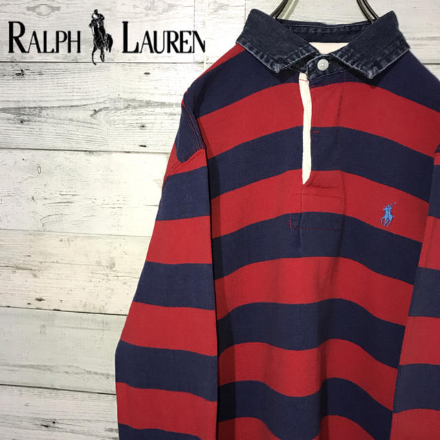 POLO RALPH LAUREN - 【レア】ポロラルフローレン☆刺繍ロゴ ボーダー ...