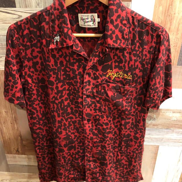 HYSTERIC GLAMOUR - ヒステリックグラマー シャツ S スカル ヒョウ柄