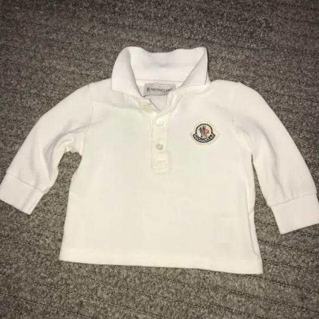 MONCLER(モンクレール)の希少 モンクレールベビーポロシャツ サイズ60 長袖 MONCLER キッズ/ベビー/マタニティのベビー服(~85cm)(その他)の商品写真