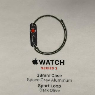 アップルウォッチ(Apple Watch)のapple watch series3 38mm GPS+セルラー　新品(腕時計(デジタル))