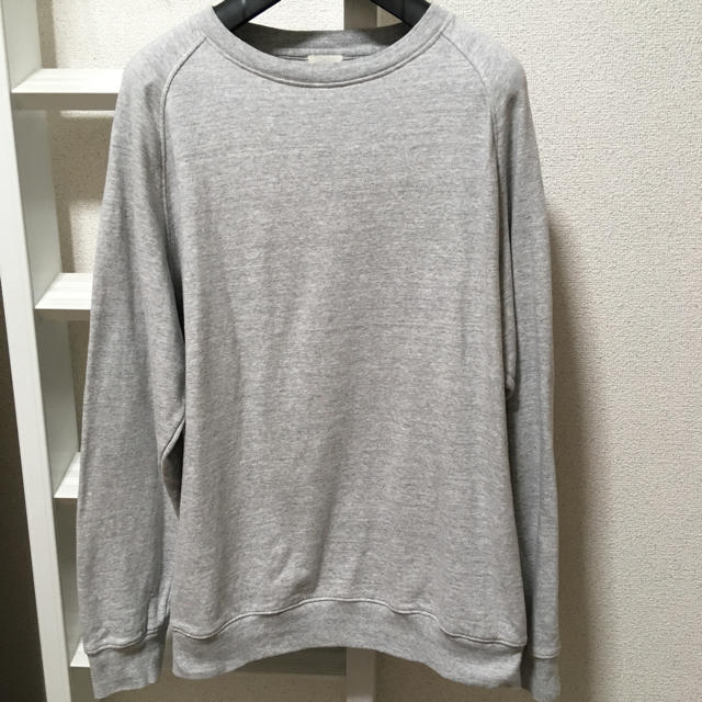 18ss COMOLI インレイ起毛長袖クルー H.GRAY