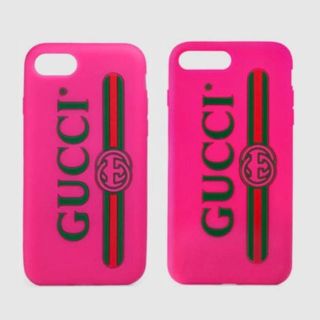 グッチ(Gucci)のGUCCI iPhoneケース　ヴィンテージ ピンク(iPhoneケース)