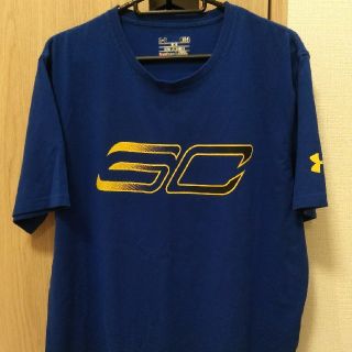 アンダーアーマー(UNDER ARMOUR)の【ステフィンカリーグッズ】SC-Tシャツ（イエロー✕ブルー/LGサイズ）(バスケットボール)