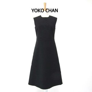 フォクシー(FOXEY)のYOKOCHAN フレアワンピース ロングワンピース 黒 36(ロングワンピース/マキシワンピース)