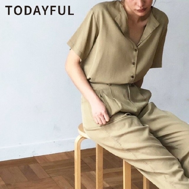 TODAYFUL(トゥデイフル)のtodayful Collarless Rough Shirts レディースのトップス(シャツ/ブラウス(半袖/袖なし))の商品写真