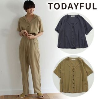 トゥデイフル(TODAYFUL)のtodayful Collarless Rough Shirts(シャツ/ブラウス(半袖/袖なし))