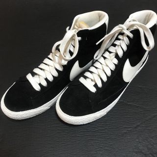 ナイキ(NIKE)のNike blazer mid ナイキ ブレザー ブラック ホワイト 黒 (スニーカー)