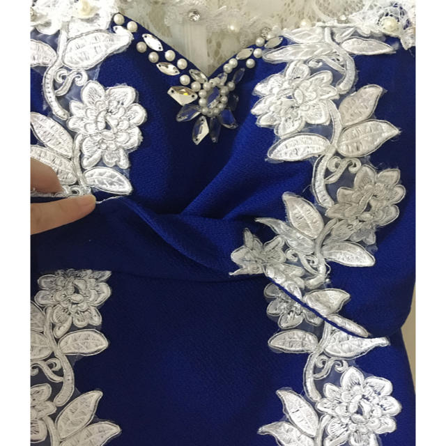 dazzy store(デイジーストア)のmy dress ブルーレース ドレス💜 レディースのフォーマル/ドレス(ナイトドレス)の商品写真