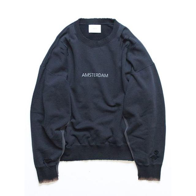 定価以下！stein ネイビーM OVERSIZED REBUILD SWEATカラーネイビー