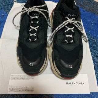 バレンシアガ(Balenciaga)の最安値！バレンシアガtriple S 42 イタリア製used加工　(スニーカー)