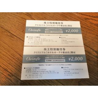 OAKキャピタル　株主優待券4,000円分(その他)