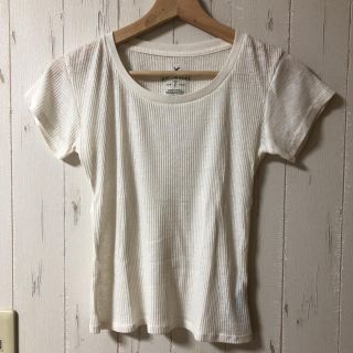 アメリカンイーグル(American Eagle)のリブTシャツ【soft&sexy】(Tシャツ(半袖/袖なし))