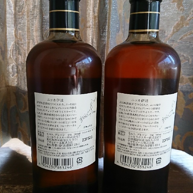 宮城県限定商品の伊達ウイスキー2本です。 宮城県限定商品の伊達ウイスキー2本です。