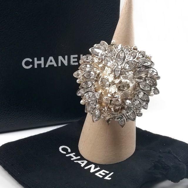 CHANEL(シャネル)の希少 美品 シャネル ゴールド ライオン リング ZM76 レディースのアクセサリー(リング(指輪))の商品写真