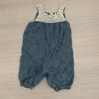 ベビーギャップ(babyGAP)のbaby Gap  デニムロンパース(ロンパース)