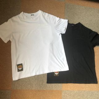 デンハム(DENHAM)のDENHAM  パックT 2枚セット  白黒 sサイズ(Tシャツ/カットソー(半袖/袖なし))