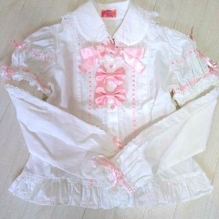 アンジェリックプリティー(Angelic Pretty)のAngelic Pretty ❤リボンブラス❤　付け袖 2way(シャツ/ブラウス(長袖/七分))