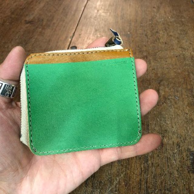 ハーフプランプウォレット財布（GRN&GRY） レディースのファッション小物(財布)の商品写真