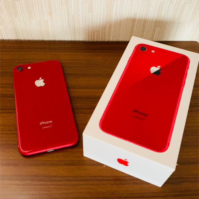 【超美品】iPhone8 64GB simフリー RED