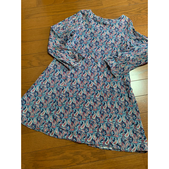 ZARA KIDS(ザラキッズ)の美品★ ZARA KIDS  ペイズリー柄ワンピ 140 ★ザラ キッズ キッズ/ベビー/マタニティのキッズ服女の子用(90cm~)(ワンピース)の商品写真