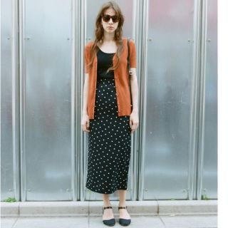 マウジー(moussy)のMOUSSY capsule collection ドット スカート(ロングスカート)