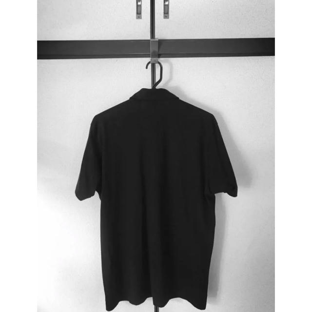 UNIQLO(ユニクロ)のUNIQLO ユニクロ エアリズムフルオープンポロシャツ ブラック 黒色 メンズのトップス(シャツ)の商品写真