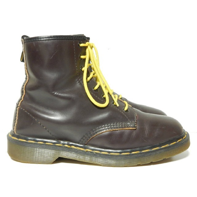 Dr.Martens(ドクターマーチン)のダークパープル＆茶芯レザー！生産終了！英国製！ドクターマーチン8ホールUK7 メンズの靴/シューズ(ブーツ)の商品写真