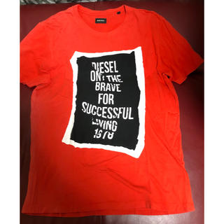 ディーゼル(DIESEL)のディーゼル Tシャツ オレンジ メンズＳ ロゴT(Tシャツ/カットソー(半袖/袖なし))