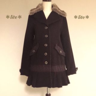 アクシーズファム(axes femme)の＊トップス付＊ティペットファー付きコート(毛皮/ファーコート)