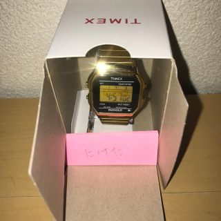 シュプリーム(Supreme)の※送料込 supreme Timex Digital Watch ゴールド(腕時計(デジタル))