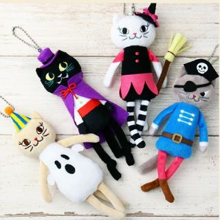 カルディ(KALDI)の《ライアン様専用》カルディ ハロウィン 2019 くたくたねこ 全４種セット(キーホルダー)