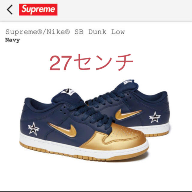 Supreme®/Nike® SB Dunk Lowスニーカー