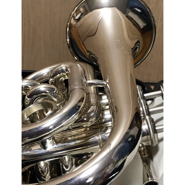 【中古品】ジュピター：ポケットトランペット（色シルバー） 楽器の管楽器(トランペット)の商品写真