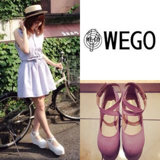 ウィゴー(WEGO)の破格！ 人気＊クロスウエッジパンプス(ハイヒール/パンプス)