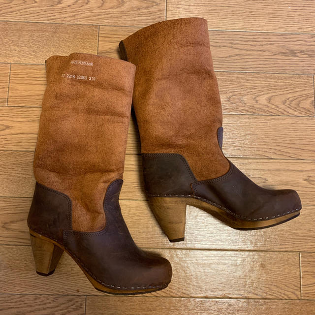 定番人気! 未使用 未着 Sanita WOOD-LOLA-MAE PLATEAU BOOT