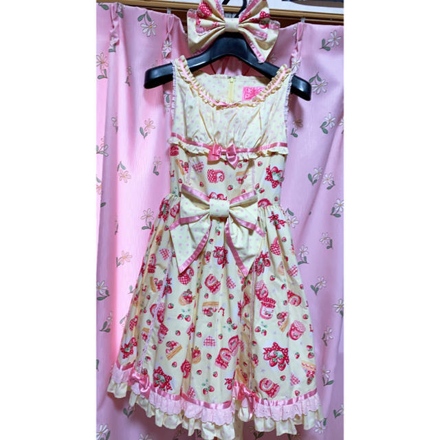 Angelic Pretty(アンジェリックプリティー)のAngelic Pretty スウィートジャムJSK3点セット レディースのワンピース(その他)の商品写真