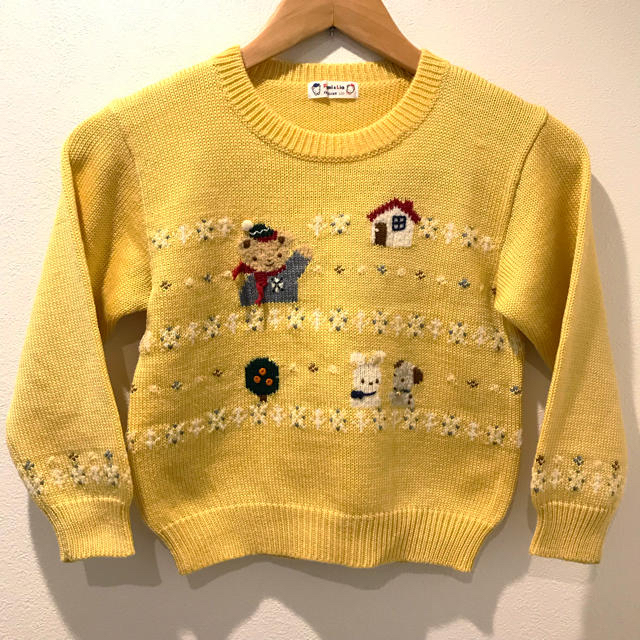 何でも揃う ファミリア familiar レトロ ニット セーター 100 トップス 何でも揃う ファミリア familiar レトロ ニット セーター 100 トップス