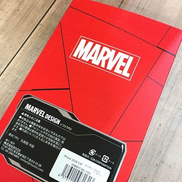 MARVEL(マーベル)のMARVEL iPhoneXS iPhoneX ケース キャプテンアメリカ スマホ/家電/カメラのスマホアクセサリー(iPhoneケース)の商品写真