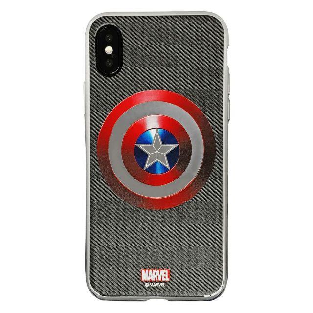 MARVEL(マーベル)のMARVEL iPhoneXS iPhoneX ケース キャプテンアメリカ スマホ/家電/カメラのスマホアクセサリー(iPhoneケース)の商品写真