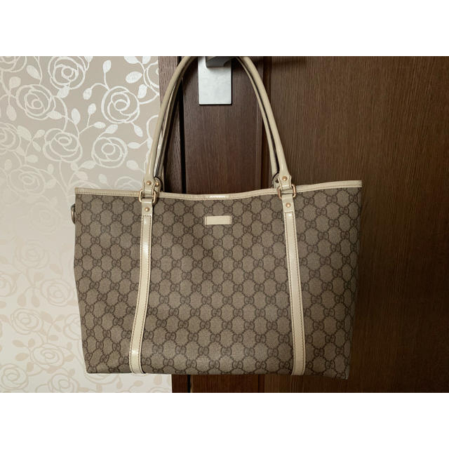 Gucci - 【GUCCI】グッチ トートバッグ 白の通販 by ひよこmom shop